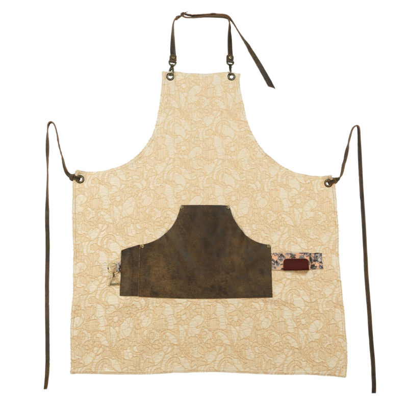 Garzetta jacquard beigetasca marrone vintage